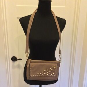 Studded Tan Crossbody Bag